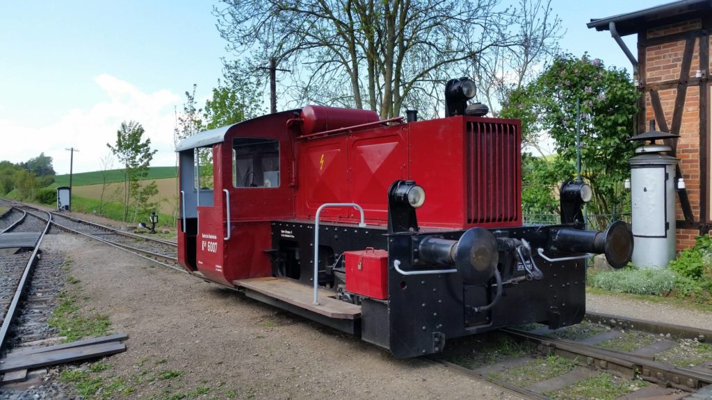 Köf II im Museumsbahnhof Almstedt - Segeste, Mai 2017