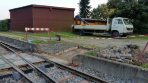 September 2016: die abgängige Zuwegung ist bereits teilweise neu gepflastert